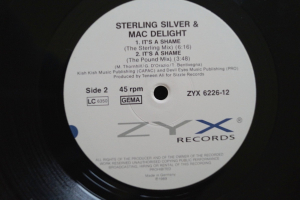 Sterling Silver & Mac Delight It´s a Shame (Vinyl Maxi Single)