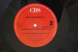 Münchener Freiheit So heiß (Vinyl Maxi Single)