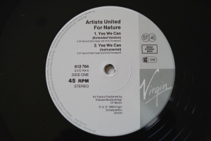 Artists for Nature Yes we Can (Vinyl Maxi Single)