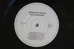 Peter Schneider Midnight Blues (Vinyl LP)