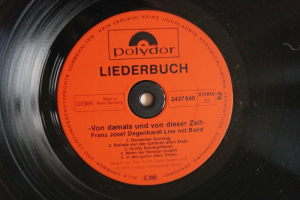 Franz-Josef Degenhardt Liederbuch Live mit Band (Vinyl 2LP)