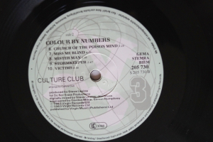 Culture Club Colour by Numbers (Vinyl LP)