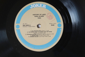 King Oliver´s Creole Jazz Band History of Jazz (Vinyl LP)