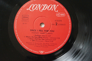 Hodges James & Smith Since I feel for you (Vinyl LP)
