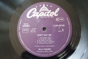 Billy Squier Don´t say No (Vinyl LP)