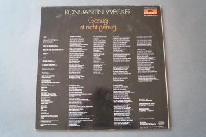 Konstantin Wecker Genug ist nicht genug (Vinyl LP)
