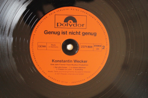 Konstantin Wecker Genug ist nicht genug (Vinyl LP)