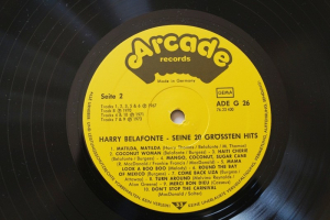 Harry Belafonte Seine 20 grössten Hits (Vinyl LP)